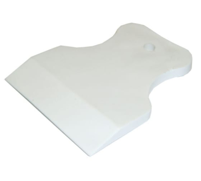 Шпатель резиновый 80мм белый 
