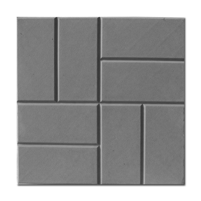 Плитка тротуарная 8 кирпичей  400*400*50 серая
