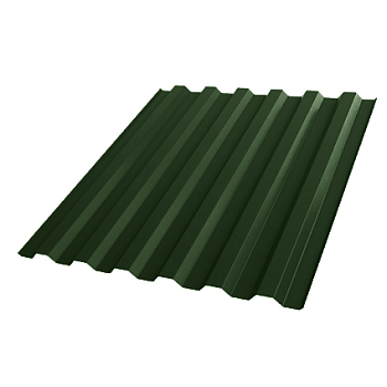 Лист профилированный зеленый С 21 2000х1050 мм ПЭ-6005-0,5 лист- 2,1м2