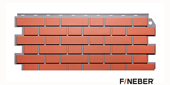 Панель фасадная "Кирпич KLINKER" керамический FineBer (1126(1045)х474(440) мм)(12 шт/упак)