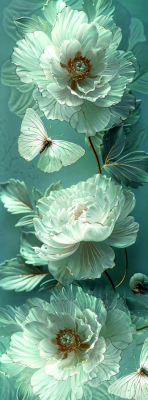 Панель ПВХ Цветочное кружево 250х9х2700 мм