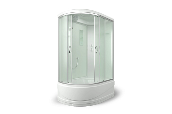 Душ кабина Erlit 120*80*215 арт.ER3512TPR-C3 (R)матов/стекло  высокий поддон тропич душ, ручной душ, 