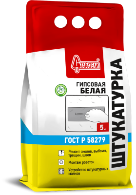 Штукатурка гипсовая белая 5кг Старатели