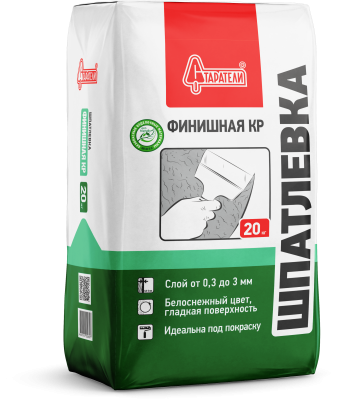 Шпатлевка финишная КР полимерная белая 20кг Старатели