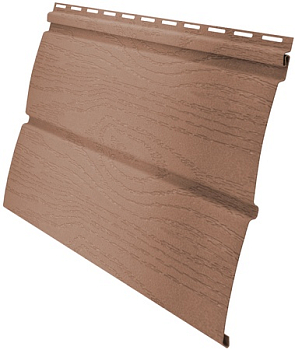 Сайдинг Блок-Хаус (0,272 х 3,00) S=0.73 м2 Grand Line Color Plus темно-бежевый (22 шт.уп)