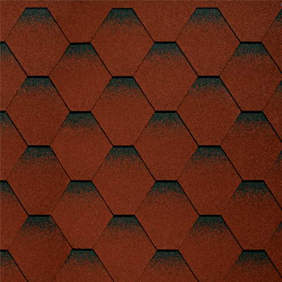 Черепица Шинглас Оптима красный (1 упак. - 3м2)