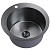 Мойка настол.монтаж D50 (3,0) вып 3 1/2 круглая MIXLINE PRO 20см с сифоном (черный графит)