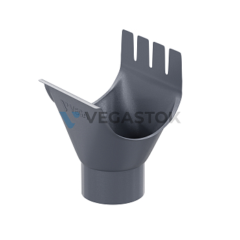 Воронка выпускная ф90мм ПЭ (Ral 7024 графит) ЭКО