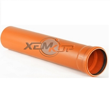 Труба НПВХ 110*3,2*3000  SN4 (наружная канализация) ХЕМКОР, упак.50шт