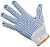 Перчатки ХБ пятинитка с ПВХ ( Точка ) пара (10 класс, 5 нитка)