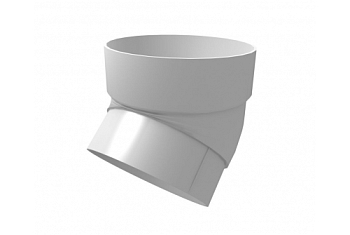 Колено трубы ПВХ 45 град.белое RAL 9003 Grand Line