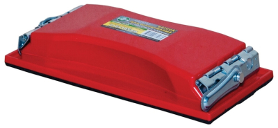 Держалка для наждачной бумаги с металл.прижимом, красная 212 х 105 мм. 