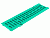 Решетка для лотка пластиковая SteeStart DN100 А15 зеленая (499*137*17) STEELOT