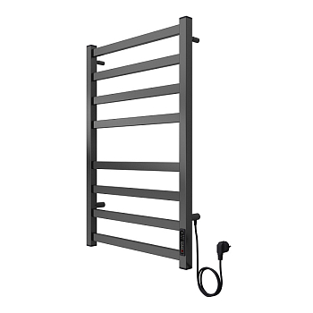Полотенцесушитель электический Azario/Парма 500/800 лесенка 8 пер, правый, графит (AZ83903G)