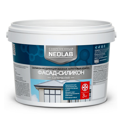 Краска фасадная Фасад-Силикон 3 кг NEOLAB