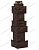 Угол "Камень дикий" коричневый FineBer (143х485 мм)(10 шт/упак)