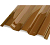 Поликарбонат монолитный кровельный КП  2000*1050*0,8 мм  коричневый